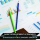 key development economics strategies for economic growth, including infrastructure, healthcare, and institutional reforms.