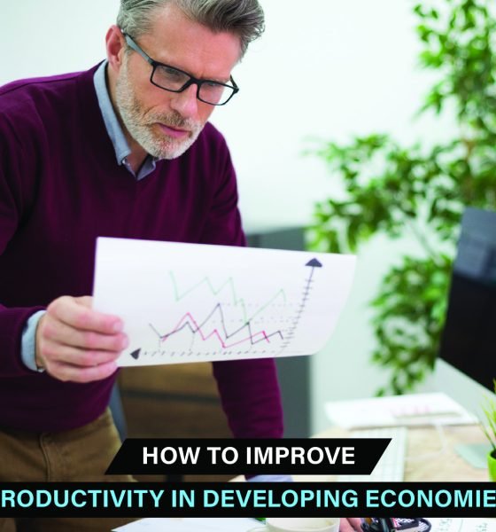 Strategies to improve productivity in developing economies through education, technology, infrastructure, & good governance.